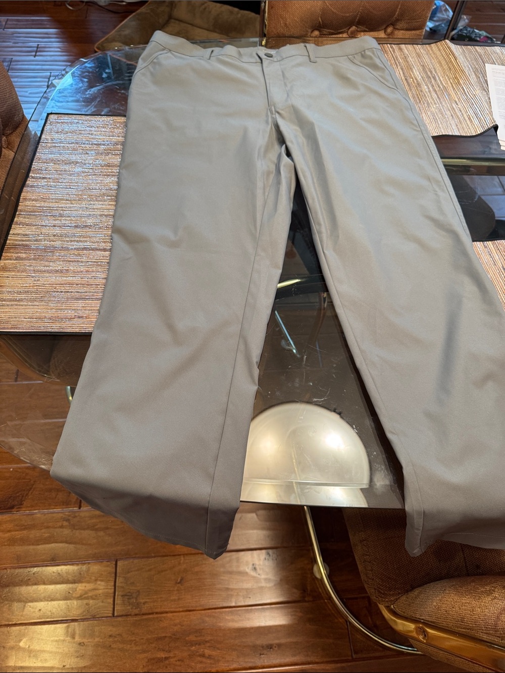 Men's Dress Pants in Gray – Classic Straight Leg